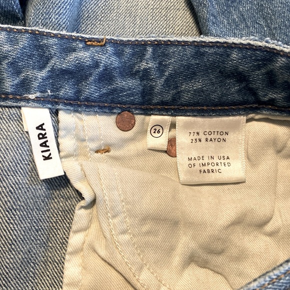 GRLFRND Kiara High Waist Ankle Boyfriend in Stone Deep Size 26 - Picture 5 of 7